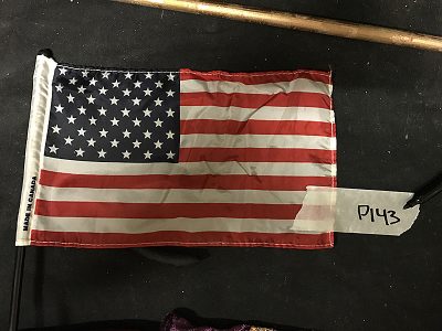 Small American Flag on Pole