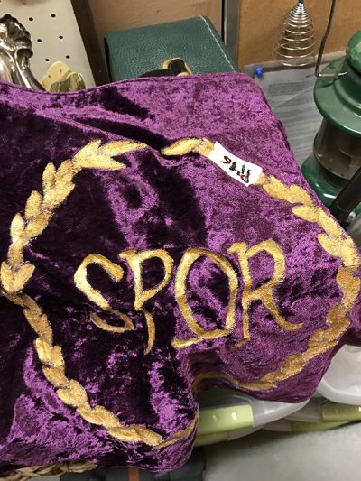 Small Purple SPQR Banner