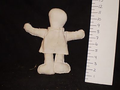 White stuffed doll