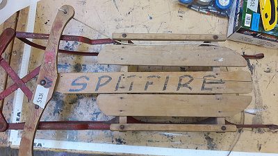 Small red sled