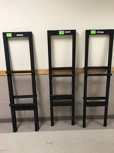 3 Large Black Easels