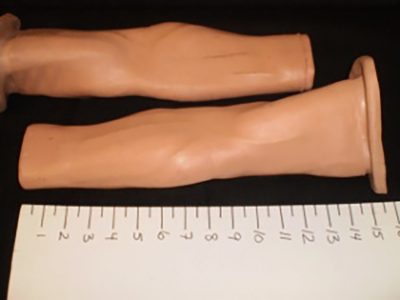 Human forearms without hands