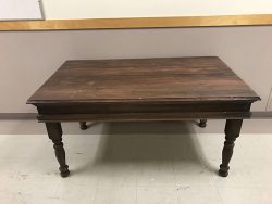 Dining Table, Wooden, Braced, Large