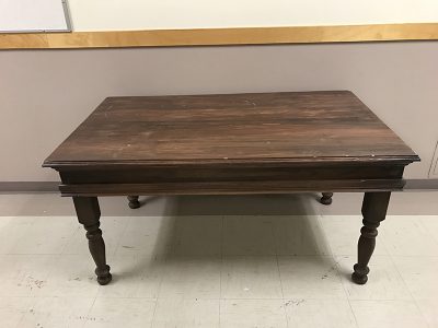 Dining Table, Wooden, Braced, Large