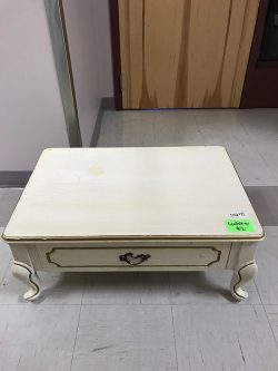 End Table, Cream, Gold