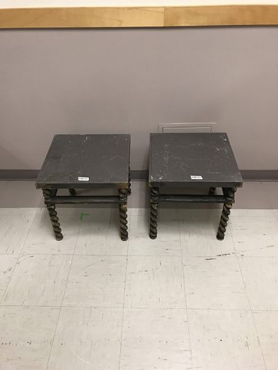 End Table, Spiral Legs, Low