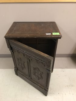 Side Table, Ornate Door