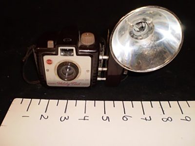 Camera with flash, Kodak, 60’s, holiday flash