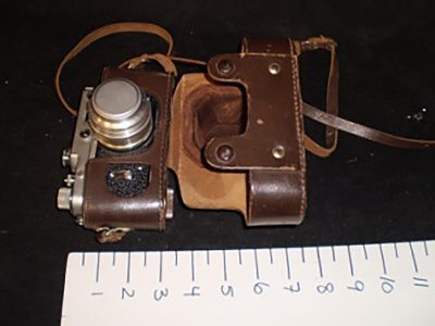 Slr, 60’s brown leather case