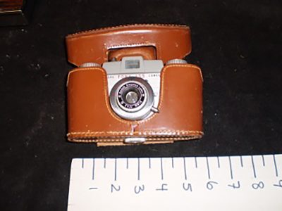 SLR 60’s, brown leather case Kodak pony 135