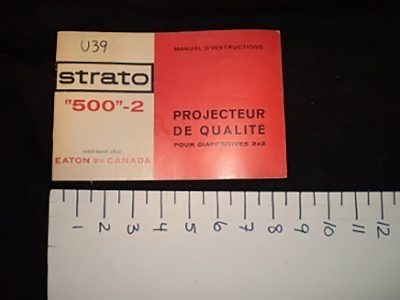 Manual for ‘Strato’ projector