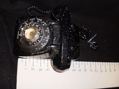 Black Rotary Phone (Dirty)