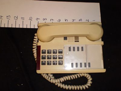 80’s cream coloured desk top touch tone