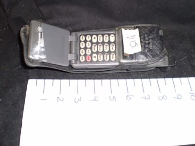90’s cel phone Motorola w/case and battery