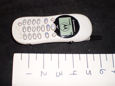 White Fake Motorola Cell Phone