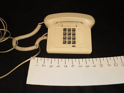 Cream Table-top Push button