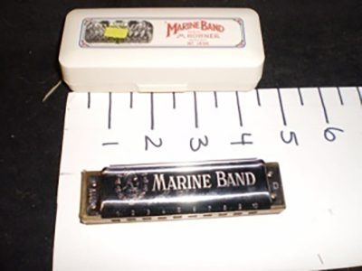 Marine Band "D" Harmonicas (with cases)