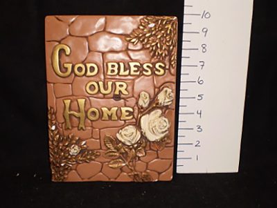 “god bless out home” ceramic