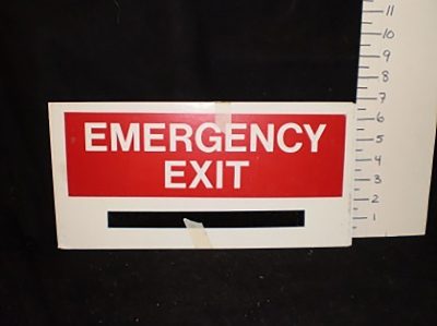 Emergency exit signs