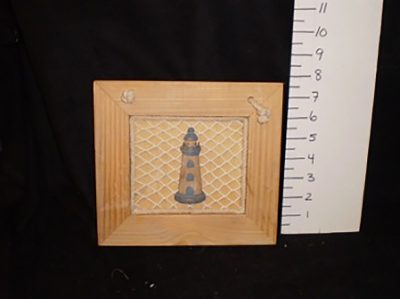 Lighthouse in Wood Frame