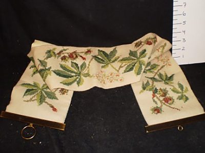 Embroidered flower  wall hang