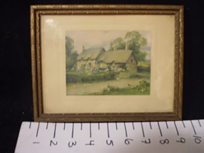 Old cottage framed print