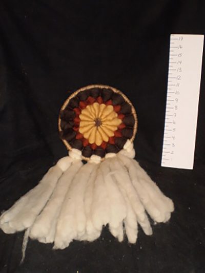 Unspun wool dreamcatcher