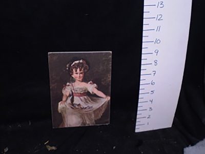 6x8 painting creepy girl