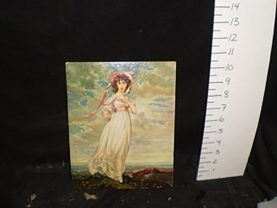 8x10 painting girl bonnet