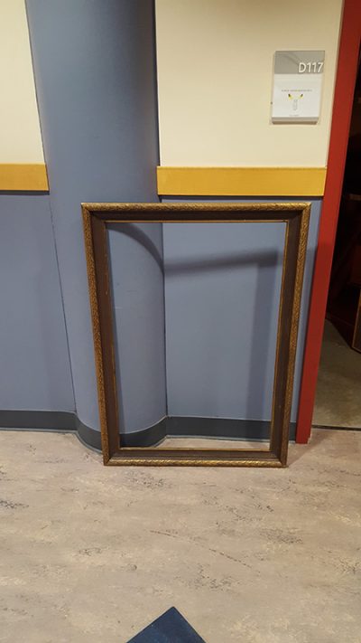 Large Portait Frame w/ gold accent (40.5" x 28.5")