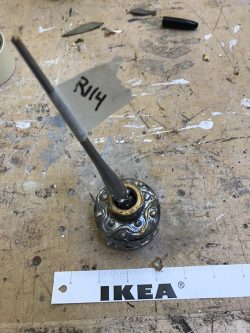 Decorative Pen and Ink Pot, Silver