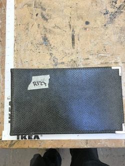 Wide Ringed Notebook, Grey Alligator
