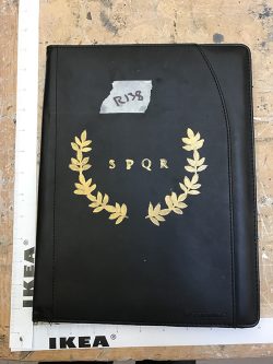 Black 'SPQR' Notebook, Large