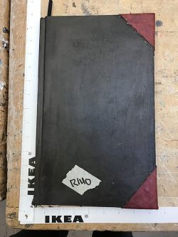 Notebook, Brown and Red, Large