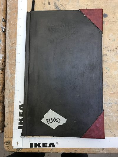 Notebook, Brown and Red, Large