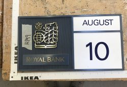 RBC Bank Date Sign