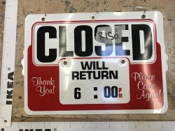 Open/Closed Sign