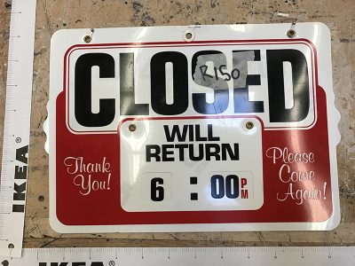 Open/Closed Sign