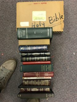 Hollow books, brown/black, small
